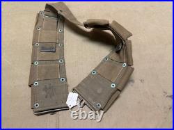 Original Wwii Us Army M1910 M1903 M1 Garand Rifle 10 Pocket Ammo Belt-od#7
