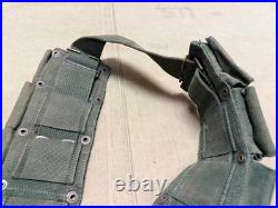 Original Wwii Us Army M1910 M1903 M1 Garand Rifle 10 Pocket Ammo Belt-od#7