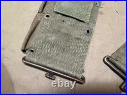 Original Wwii Us Army M1910 M1903 M1 Garand Rifle 10 Pocket Ammo Belt-od#7