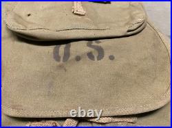 Original Wwii Us Army M1928 Combat Field Haversack Field Backpack-od#3