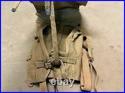 Original Wwii Us Army M1928 Combat Field Haversack Field Backpack-od#3