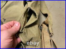 Original Wwii Us Army M1928 Combat Field Haversack Field Backpack-od#3