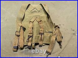 Original Wwii Us Army M1928 Combat Field Haversack Field Backpack-od#3