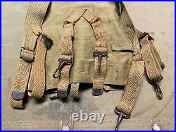 Original Wwii Us Army M1928 Combat Field Haversack Field Backpack-od#3