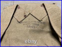 Original Wwii Us Army M1928 Combat Field Haversack Field Backpack-od#3