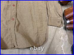 Original Wwii Us Army M1935 M35 Em Nco Wool Combat Field Shirt-medium 40r