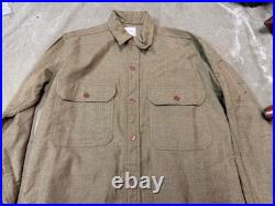 Original Wwii Us Army M1935 M35 Em Nco Wool Combat Field Shirt-medium 40r