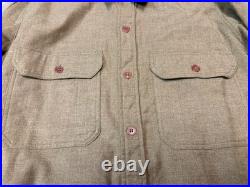 Original Wwii Us Army M1935 M35 Em Nco Wool Combat Field Shirt-medium 40r