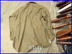 Original Wwii Us Army M1935 M35 Em Nco Wool Combat Field Shirt-medium 40r