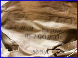 Original Wwii Us Army M1935 Officer Bed Roll, Insert Bag & Pillow- Named, 1943