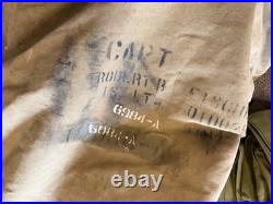 Original Wwii Us Army M1935 Officer Bed Roll, Insert Bag & Pillow- Named, 1943