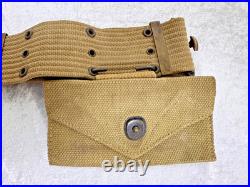 Original Wwii Us Army M1936 Cartridge Belt