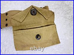 Original Wwii Us Army M1936 Cartridge Belt