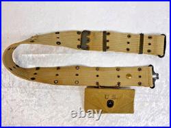 Original Wwii Us Army M1936 Pistol Belt Rig With 1940 First Aid Pouch