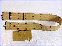 Original Wwii Us Army M1936 Pistol Belt Rig With 1940 First Aid Pouch