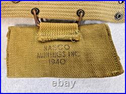 Original Wwii Us Army M1936 Pistol Belt Rig With 1940 First Aid Pouch