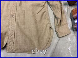 Original Wwii Us Army M1937 M37 Em Nco Wool Combat Field Shirt-large 44r