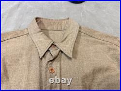 Original Wwii Us Army M1937 M37 Em Nco Wool Combat Field Shirt-large 44r