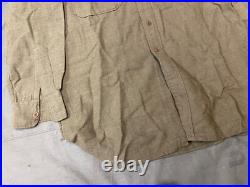 Original Wwii Us Army M1937 M37 Wool Combat Field Shirt- Large 44r