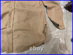 Original Wwii Us Army M1937 M37 Wool Combat Field Shirt- Large 44r