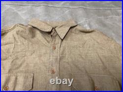 Original Wwii Us Army M1937 M37 Wool Combat Field Shirt- Large 44r