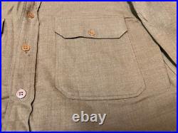Original Wwii Us Army M1937 M37 Wool Combat Field Shirt- Large 44r
