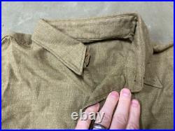 Original Wwii Us Army M1937 M37 Wool Combat Field Shirt- Large 44r