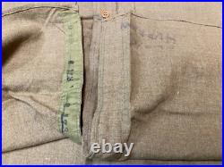 Original Wwii Us Army M1937 M37 Wool Combat Field Shirt- Large 44r