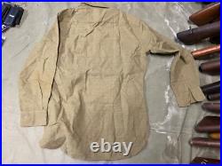 Original Wwii Us Army M1937 M37 Wool Combat Field Shirt- Large 44r