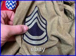 Original Wwii Us Army M1937 M37 Wool Combat Field Shirt- Medium 40r
