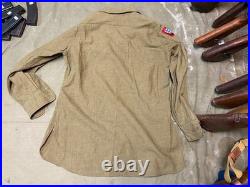 Original Wwii Us Army M1937 M37 Wool Combat Field Shirt- Medium 40r