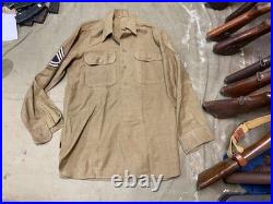 Original Wwii Us Army M1937 M37 Wool Combat Field Shirt- Medium/large 42r