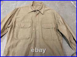 Original Wwii Us Army M1937 M37 Wool Combat Field Shirt- Medium/large 42r
