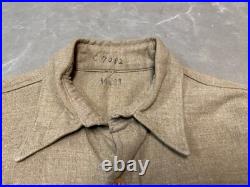 Original Wwii Us Army M1937 M37 Wool Combat Field Shirt- Medium/large 42r