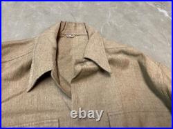 Original Wwii Us Army M1937 M37 Wool Combat Field Shirt- Medium/large 42r