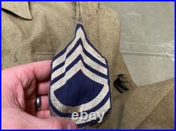 Original Wwii Us Army M1937 M37 Wool Combat Field Shirt- Medium/large 42r