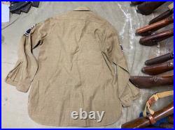 Original Wwii Us Army M1937 M37 Wool Combat Field Shirt- Medium/large 42r