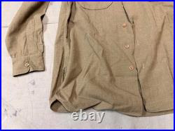 Original Wwii Us Army M1937 M37 Wool Combat Field Shirt- Medium/large Long 42l