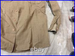 Original Wwii Us Army M1937 M37 Wool Combat Field Shirt- Medium/large Long 42l