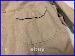 Original Wwii Us Army M1937 M37 Wool Combat Field Shirt- Medium/large Long 42l