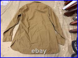 Original Wwii Us Army M1937 M37 Wool Combat Field Shirt- Medium/large Long 42l