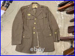 Original Wwii Us Army M1938 Class A Enlisted Nco Dress Jacket-size 40r Medium