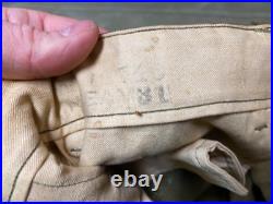 Original Wwii Us Army M1938 Wool Combat Field Trousers- 2xlarge 40 Waist