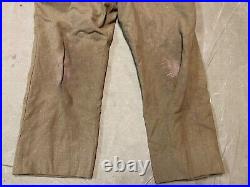 Original Wwii Us Army M1938 Wool Combat Field Trousers- Large 36 Waist
