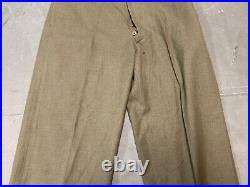 Original Wwii Us Army M1938 Wool Combat Field Trousers- Large 36 Waist 34x31