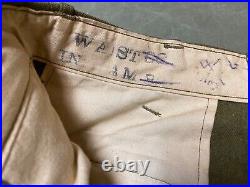 Original Wwii Us Army M1938 Wool Combat Field Trousers- Large 36 Waist 34x31