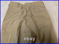 Original Wwii Us Army M1938 Wool Combat Field Trousers- Large 36 Waist 34x31