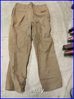 Original Wwii Us Army M1938 Wool Combat Field Trousers- Medium Waist 34x31