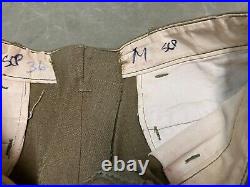 Original Wwii Us Army M1938 Wool Combat Field Trousers- Medium Waist 34x32