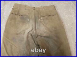 Original Wwii Us Army M1938 Wool Combat Field Trousers- Medium Waist 34x32